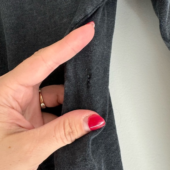 Free People We The Free Be My Baby Long-Sleeve Tee Black Large - Picture 7 of 10